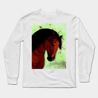 Horse Lovers Bay Horse Long Sleeve T-Shirt